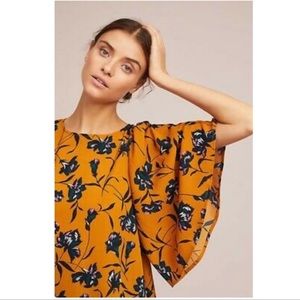 Anthropologie floral blouse